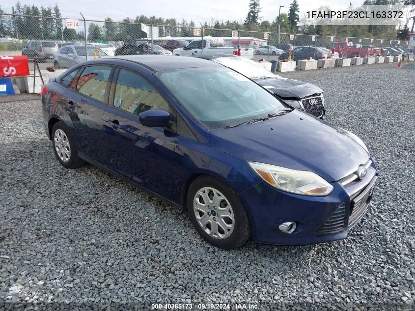 2012 Ford Focus Se VIN: 1FAHP3F23CL163372 Lot: 40385173