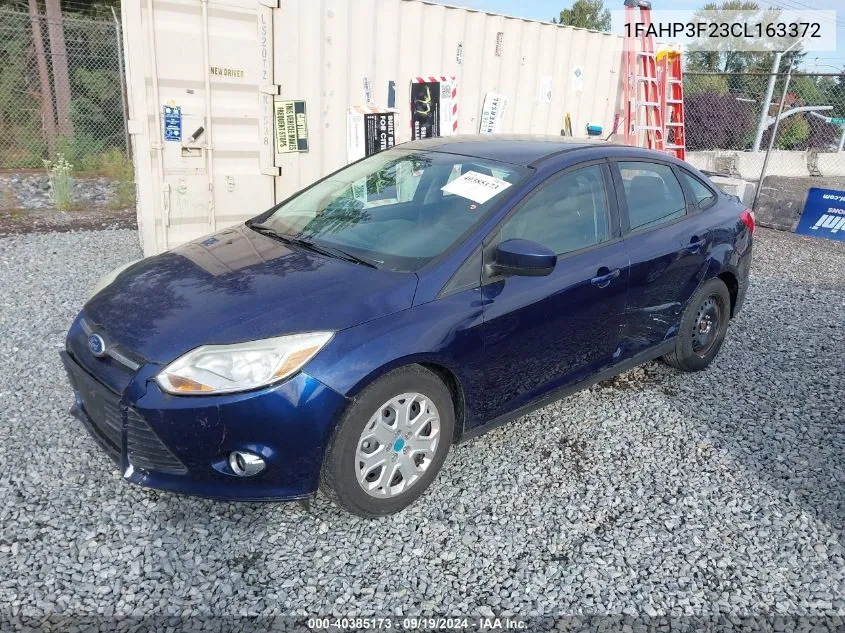 2012 Ford Focus Se VIN: 1FAHP3F23CL163372 Lot: 40385173