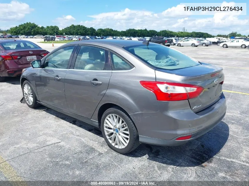 2012 Ford Focus Sel VIN: 1FAHP3H29CL276434 Lot: 40390863