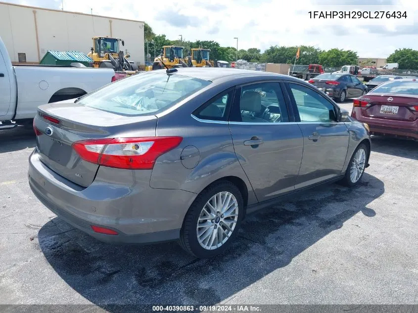 2012 Ford Focus Sel VIN: 1FAHP3H29CL276434 Lot: 40390863