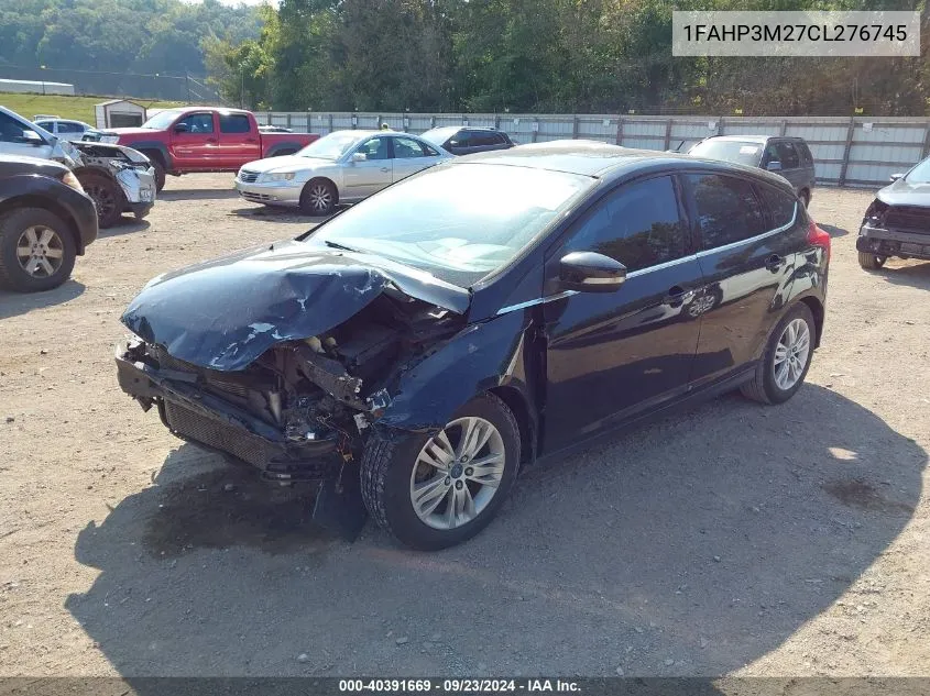 2012 Ford Focus Sel VIN: 1FAHP3M27CL276745 Lot: 40391669