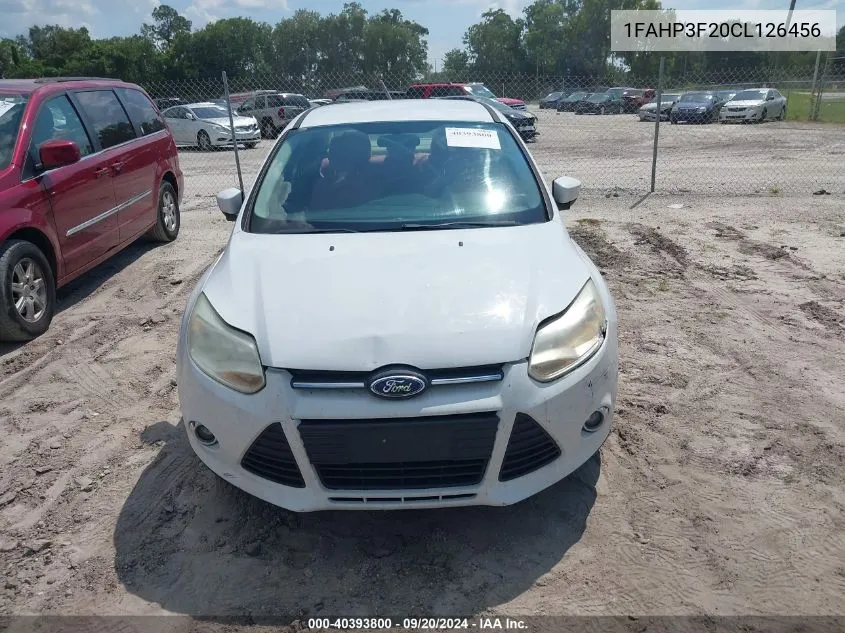 2012 Ford Focus Se VIN: 1FAHP3F20CL126456 Lot: 40393800