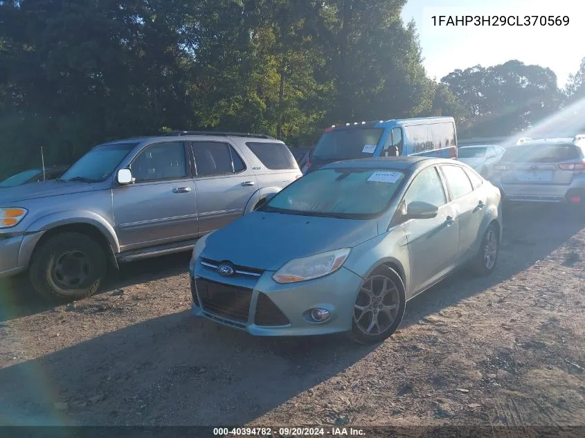 2012 Ford Focus Sel VIN: 1FAHP3H29CL370569 Lot: 40394782