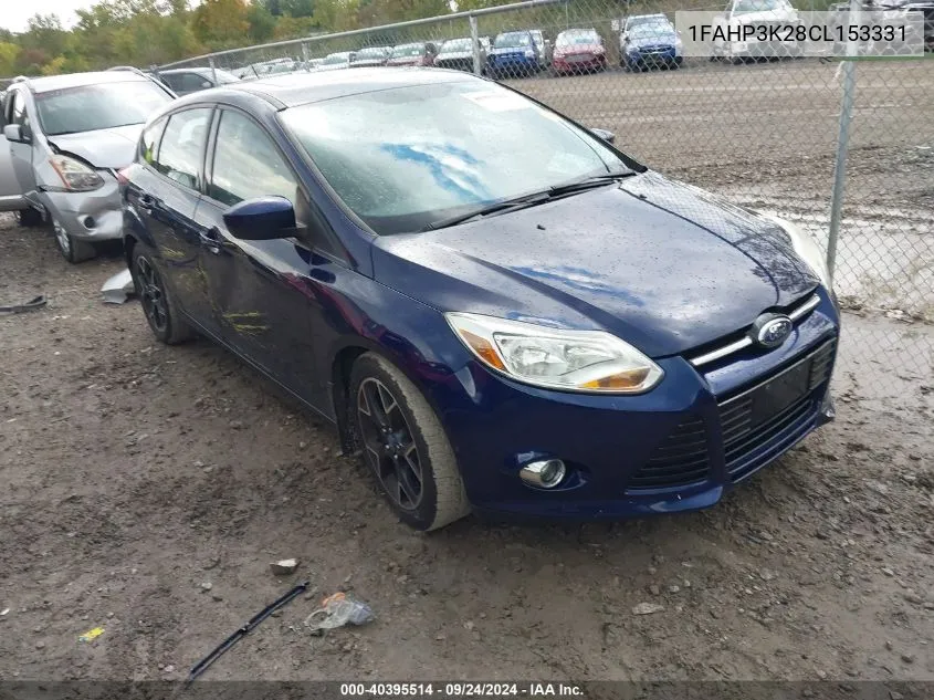 2012 Ford Focus Se VIN: 1FAHP3K28CL153331 Lot: 40395514