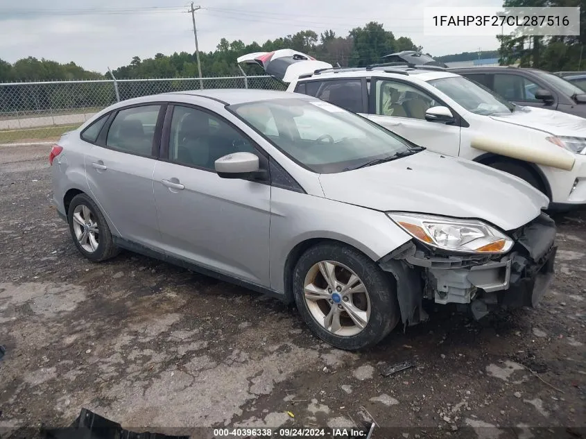 2012 Ford Focus Se VIN: 1FAHP3F27CL287516 Lot: 40396338