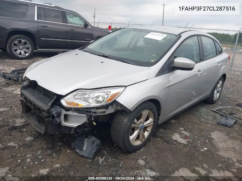 2012 Ford Focus Se VIN: 1FAHP3F27CL287516 Lot: 40396338