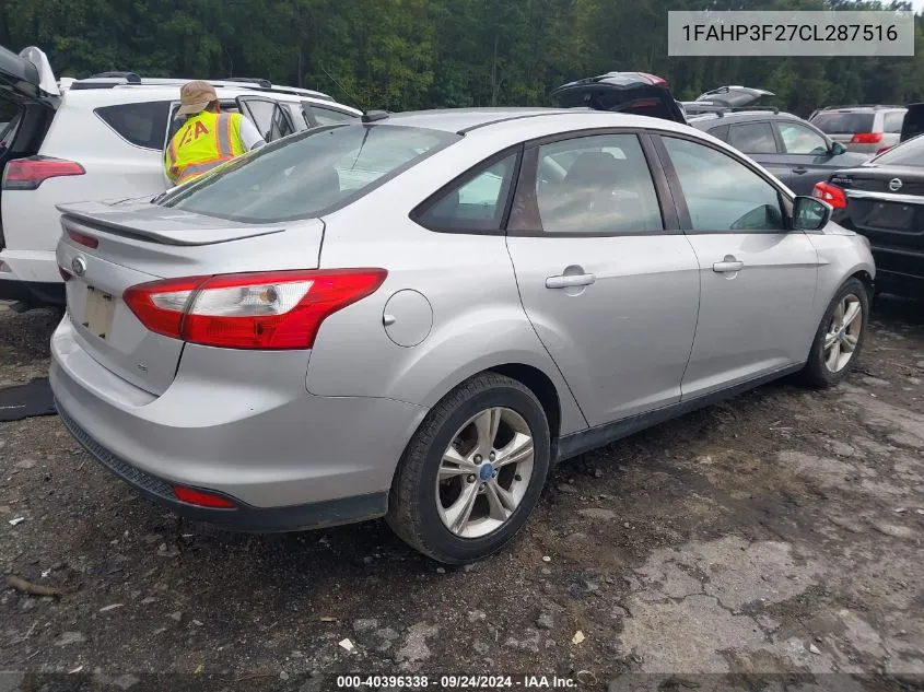 2012 Ford Focus Se VIN: 1FAHP3F27CL287516 Lot: 40396338