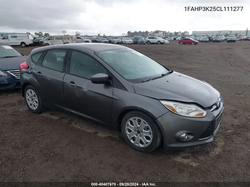 2012 Ford Focus Se VIN: 1FAHP3K25CL111277 Lot: 40407670