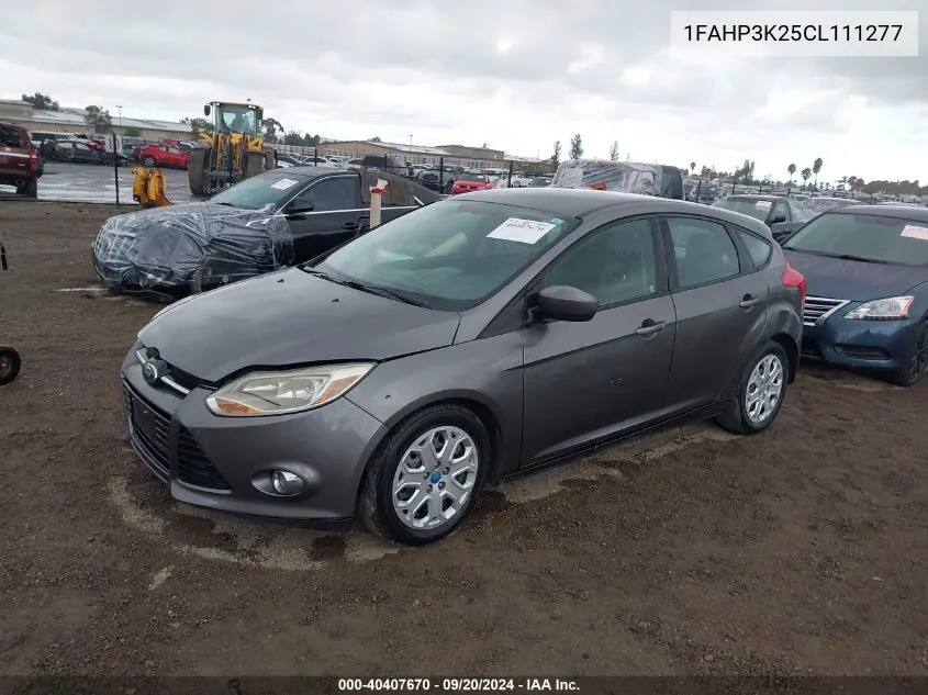 2012 Ford Focus Se VIN: 1FAHP3K25CL111277 Lot: 40407670