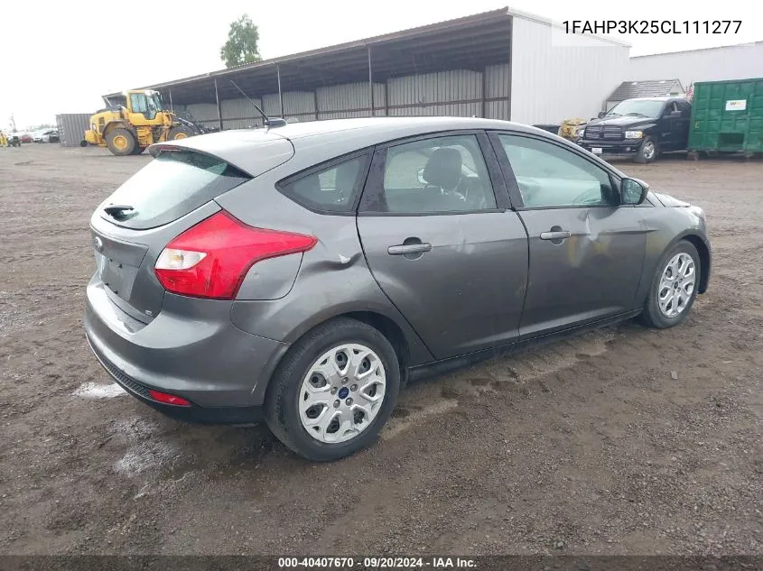 2012 Ford Focus Se VIN: 1FAHP3K25CL111277 Lot: 40407670