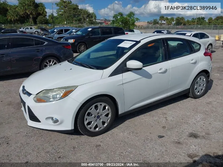 2012 Ford Focus Se VIN: 1FAHP3K28CL389946 Lot: 40413700