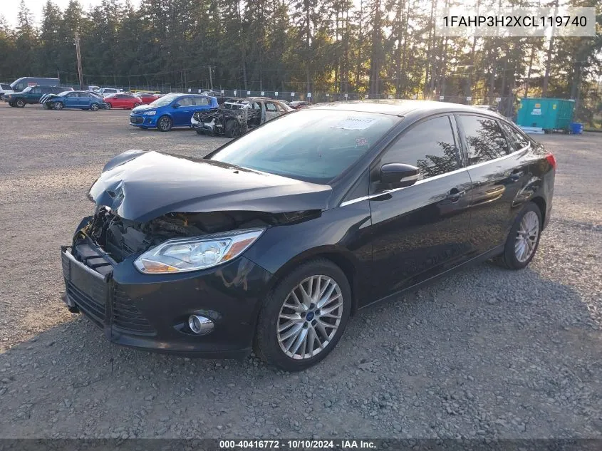 2012 Ford Focus Sel VIN: 1FAHP3H2XCL119740 Lot: 40416772