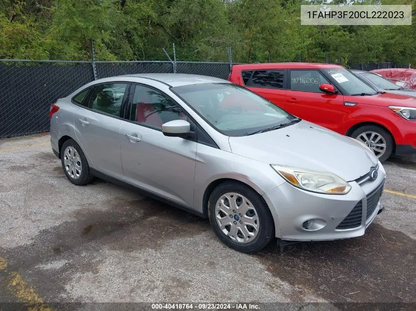 2012 Ford Focus Se VIN: 1FAHP3F20CL222023 Lot: 40418764