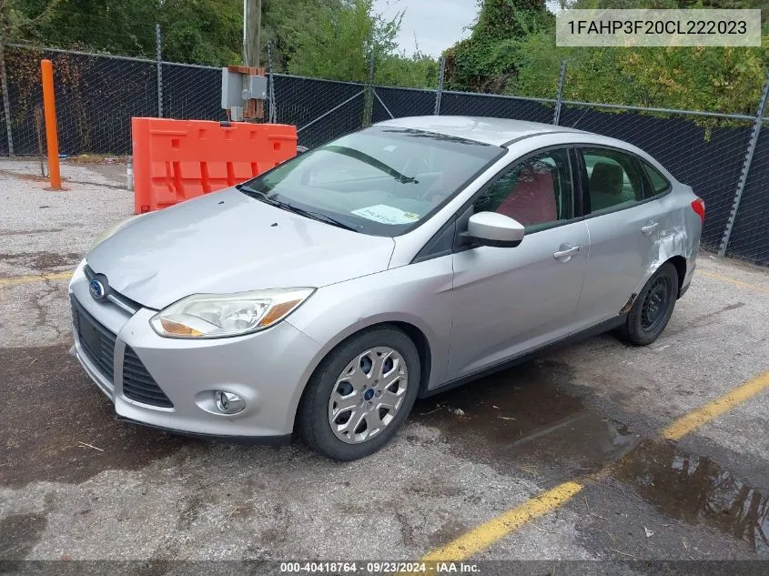 2012 Ford Focus Se VIN: 1FAHP3F20CL222023 Lot: 40418764