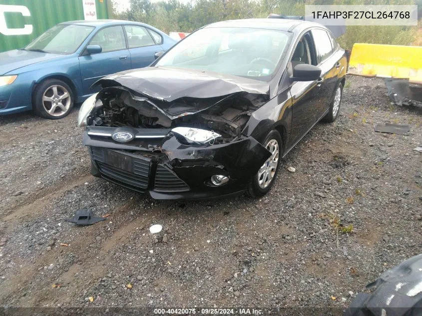 2012 Ford Focus Se VIN: 1FAHP3F27CL264768 Lot: 40420075