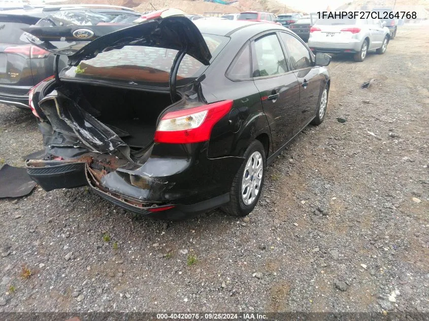 2012 Ford Focus Se VIN: 1FAHP3F27CL264768 Lot: 40420075