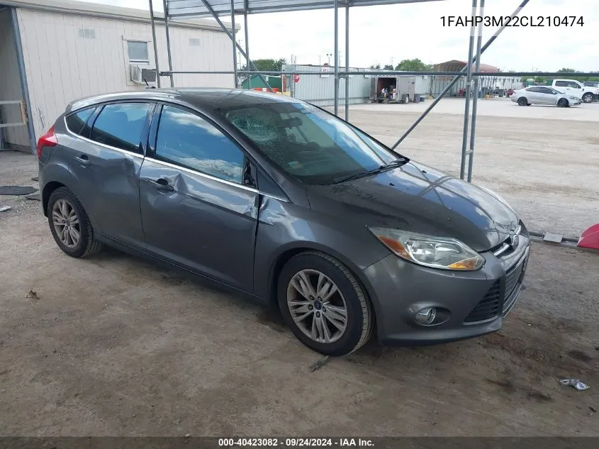 2012 Ford Focus Sel VIN: 1FAHP3M22CL210474 Lot: 40423082