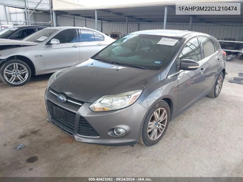 2012 Ford Focus Sel VIN: 1FAHP3M22CL210474 Lot: 40423082