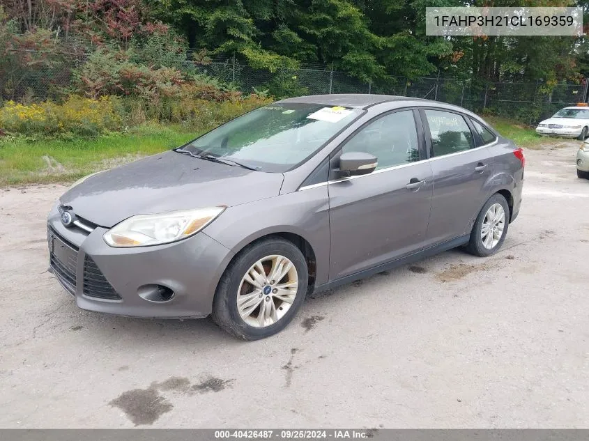 2012 Ford Focus Sel VIN: 1FAHP3H21CL169359 Lot: 40426487