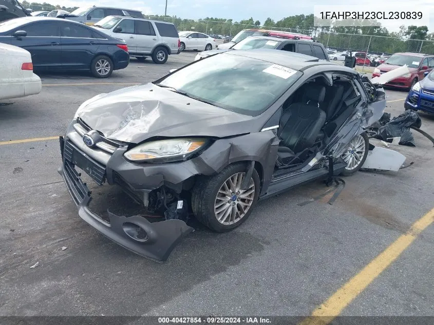 2012 Ford Focus Sel VIN: 1FAHP3H23CL230839 Lot: 40427854