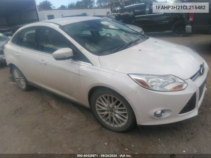 2012 Ford Focus Sel VIN: 1FAHP3H21CL215482 Lot: 40428971