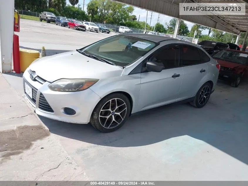 2012 Ford Focus S VIN: 1FAHP3E23CL347213 Lot: 40429149