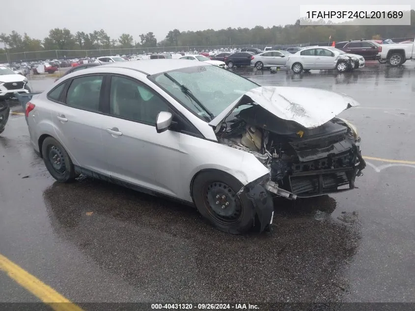 2012 Ford Focus Se VIN: 1FAHP3F24CL201689 Lot: 40431320