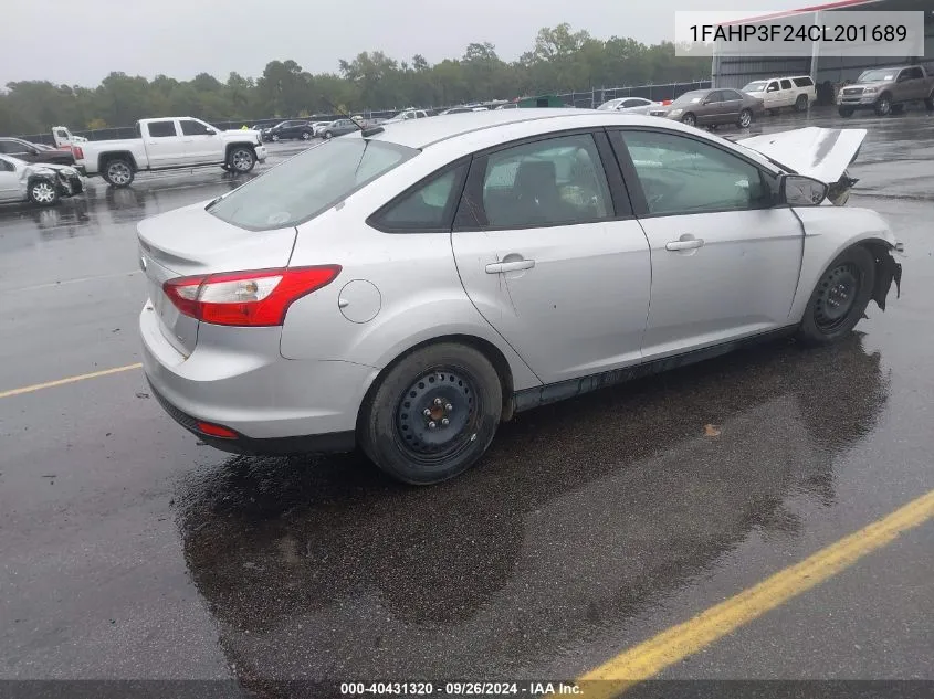 2012 Ford Focus Se VIN: 1FAHP3F24CL201689 Lot: 40431320