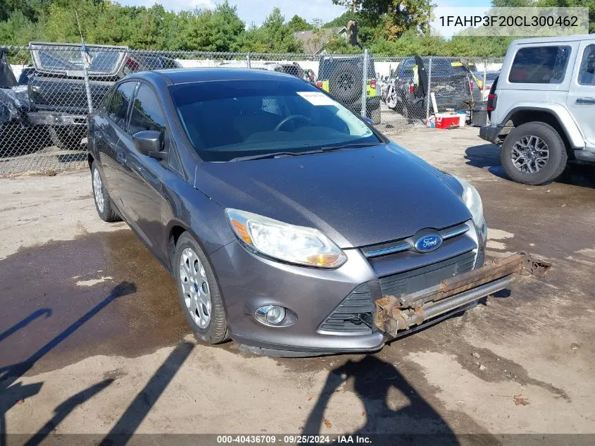 2012 Ford Focus Se VIN: 1FAHP3F20CL300462 Lot: 40436709