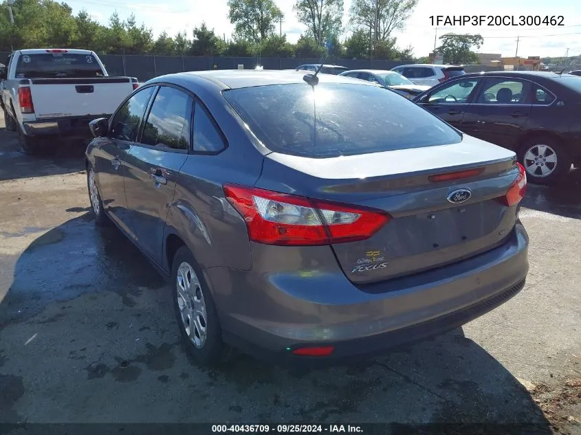 2012 Ford Focus Se VIN: 1FAHP3F20CL300462 Lot: 40436709