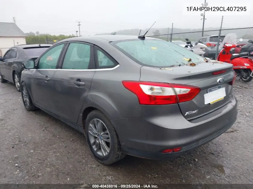 2012 Ford Focus Sel VIN: 1FAHP3H29CL407295 Lot: 40438016