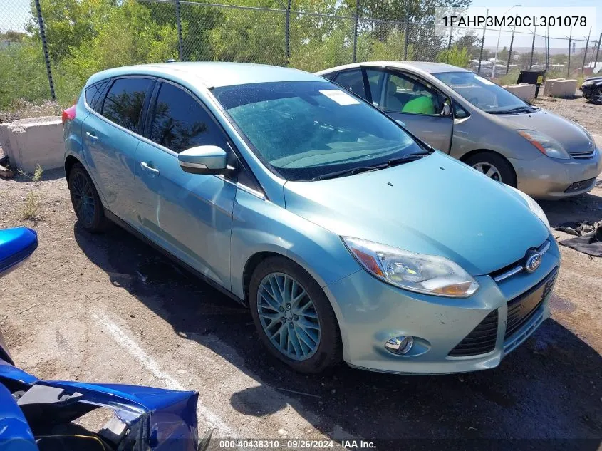 2012 Ford Focus Sel VIN: 1FAHP3M20CL301078 Lot: 40438310