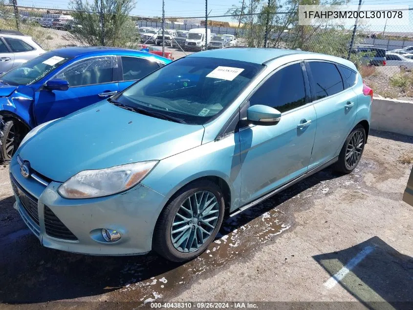 2012 Ford Focus Sel VIN: 1FAHP3M20CL301078 Lot: 40438310