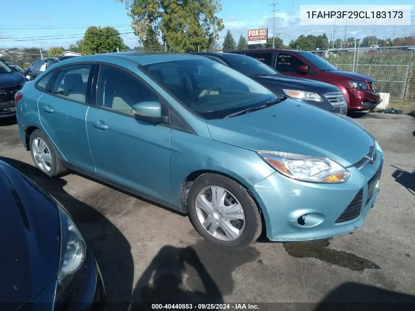 2012 Ford Focus Se VIN: 1FAHP3F29CL183173 Lot: 40440853