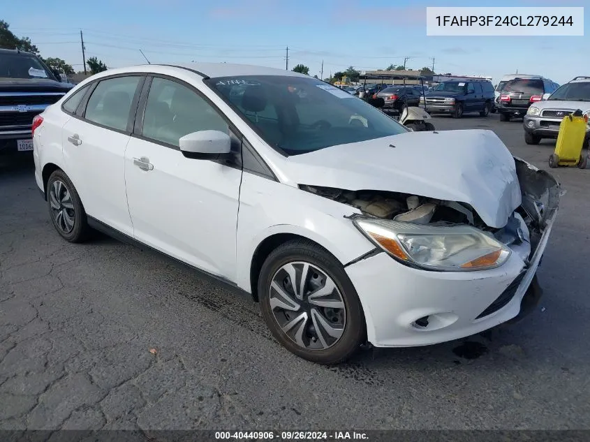 2012 Ford Focus Se VIN: 1FAHP3F24CL279244 Lot: 40440906