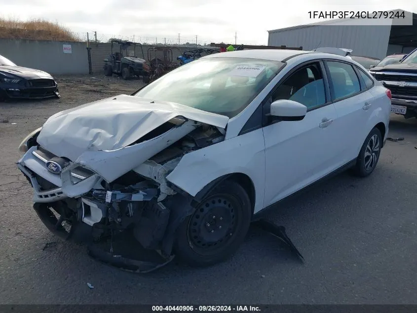 2012 Ford Focus Se VIN: 1FAHP3F24CL279244 Lot: 40440906