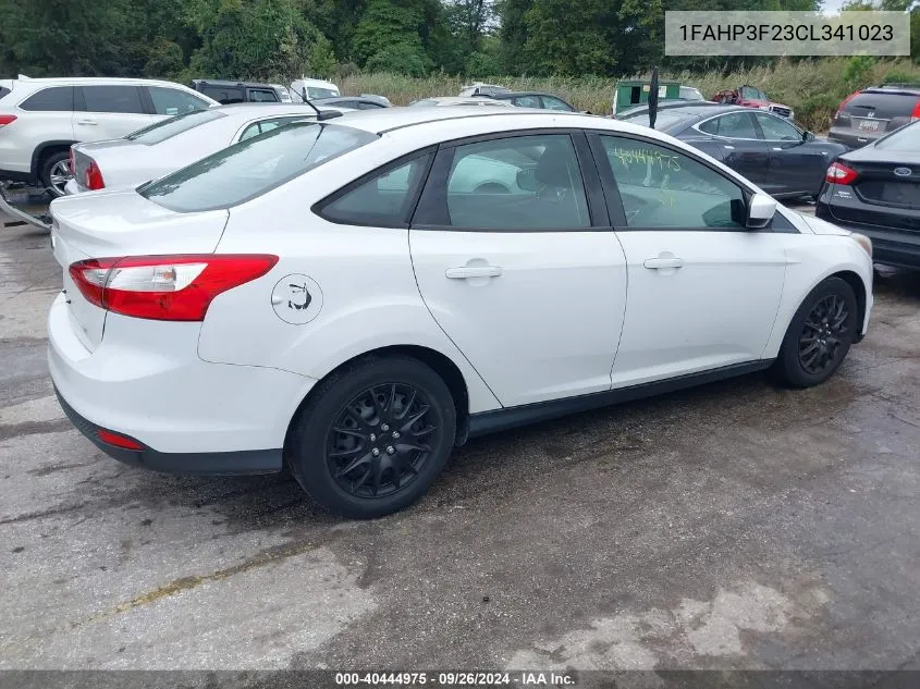 2012 Ford Focus Se VIN: 1FAHP3F23CL341023 Lot: 40444975