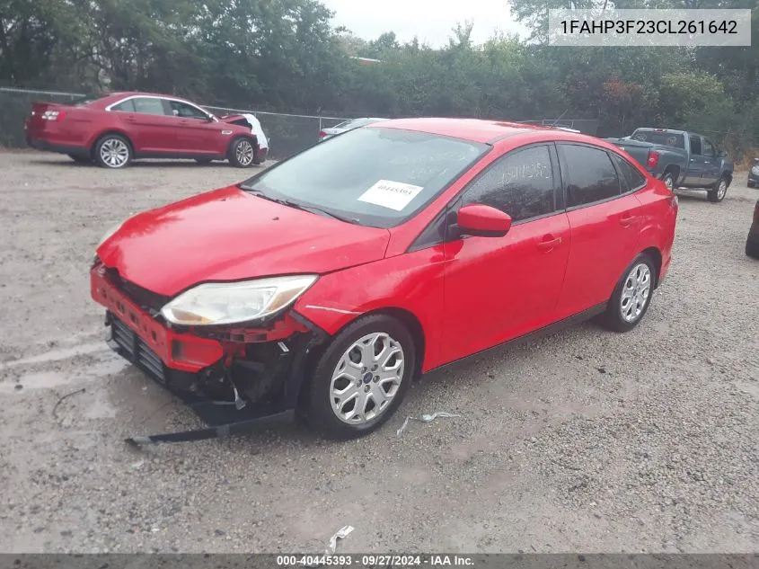 2012 Ford Focus Se VIN: 1FAHP3F23CL261642 Lot: 40445393