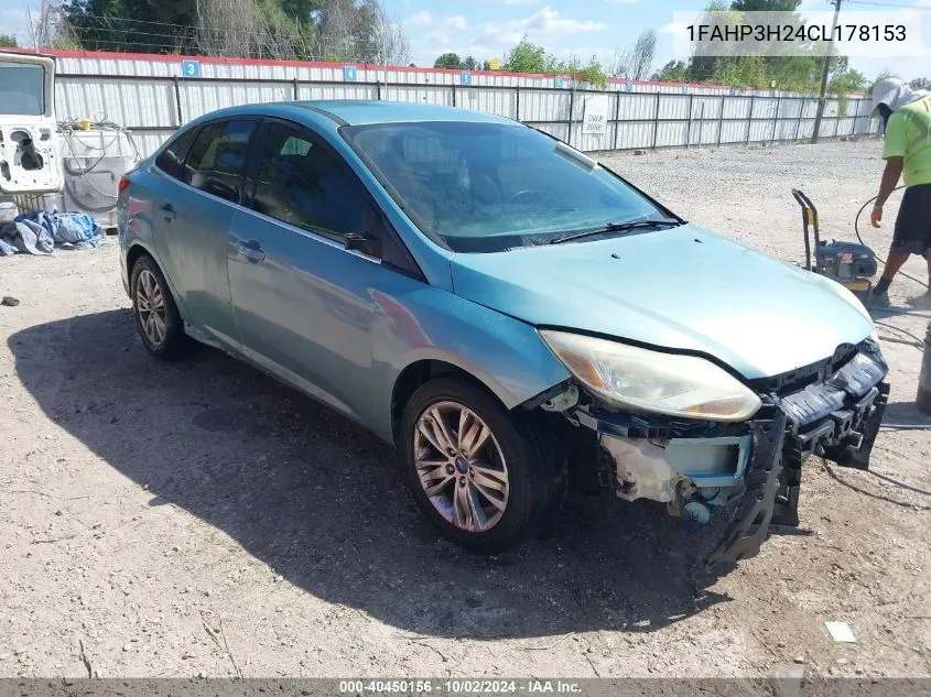 2012 Ford Focus Sel VIN: 1FAHP3H24CL178153 Lot: 40450156