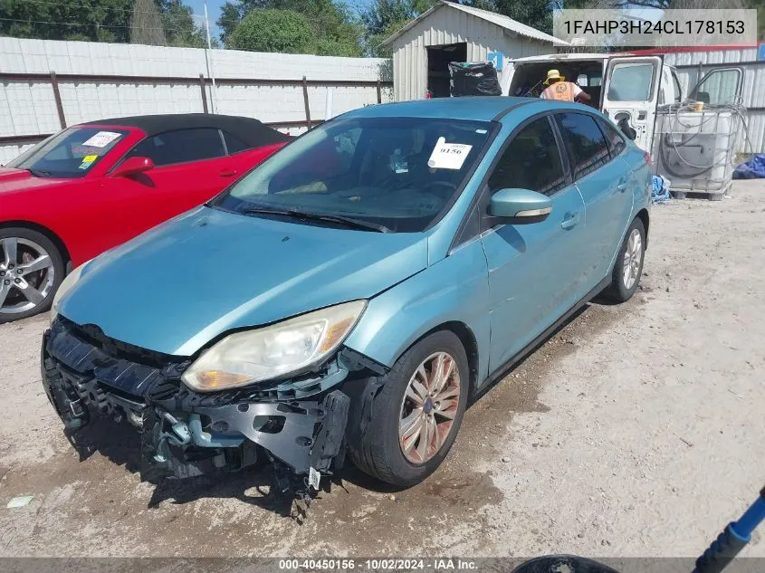 2012 Ford Focus Sel VIN: 1FAHP3H24CL178153 Lot: 40450156