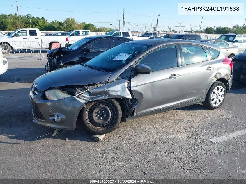 2012 Ford Focus Se VIN: 1FAHP3K24CL191638 Lot: 40455327