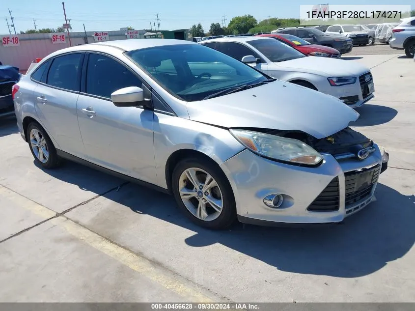 2012 Ford Focus Se VIN: 1FAHP3F28CL174271 Lot: 40456628