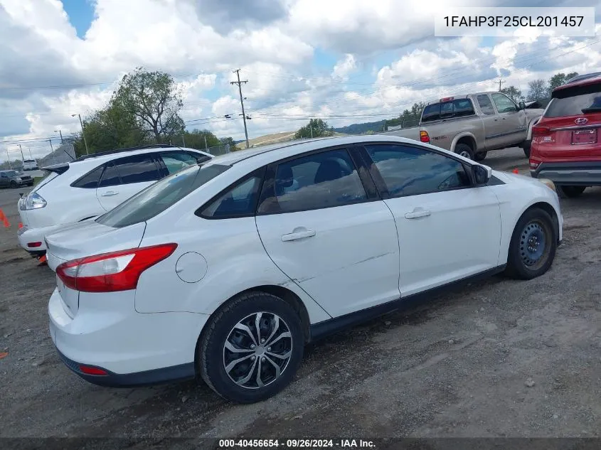 2012 Ford Focus Se VIN: 1FAHP3F25CL201457 Lot: 40456654