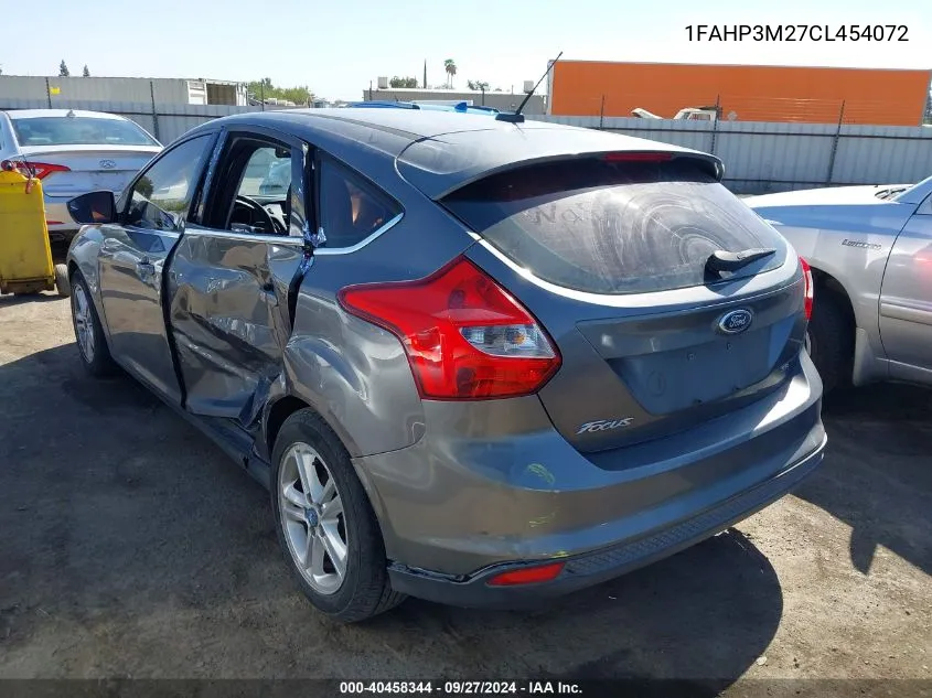 2012 Ford Focus Sel VIN: 1FAHP3M27CL454072 Lot: 40458344