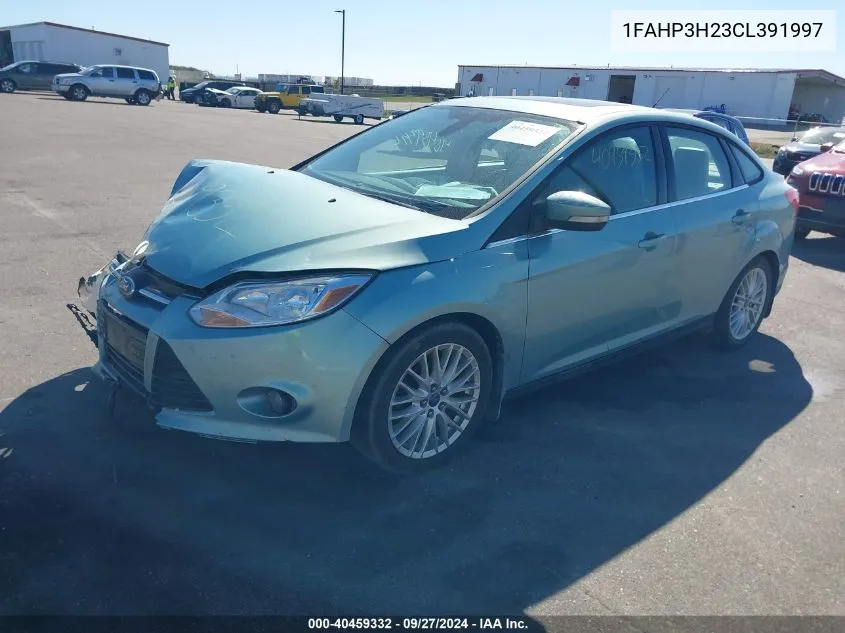 2012 Ford Focus Sel VIN: 1FAHP3H23CL391997 Lot: 40459332