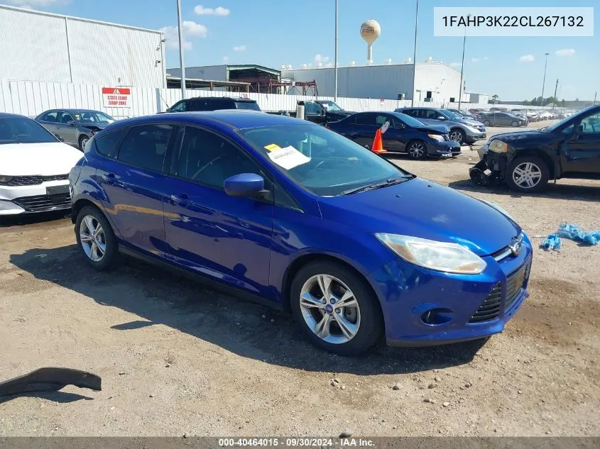 2012 Ford Focus Se VIN: 1FAHP3K22CL267132 Lot: 40464015