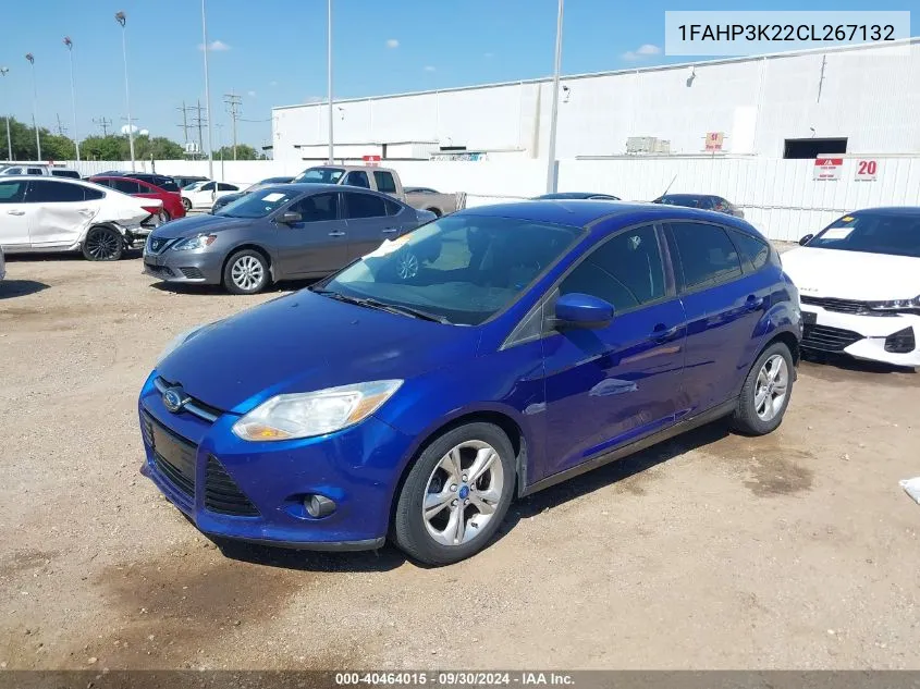 2012 Ford Focus Se VIN: 1FAHP3K22CL267132 Lot: 40464015