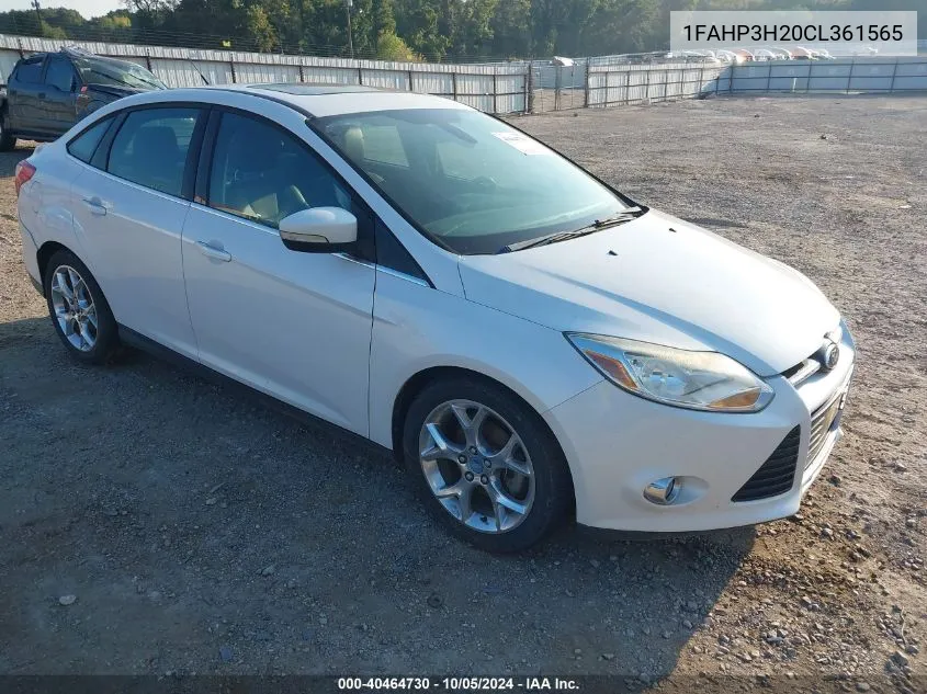 2012 Ford Focus Sel VIN: 1FAHP3H20CL361565 Lot: 40464730