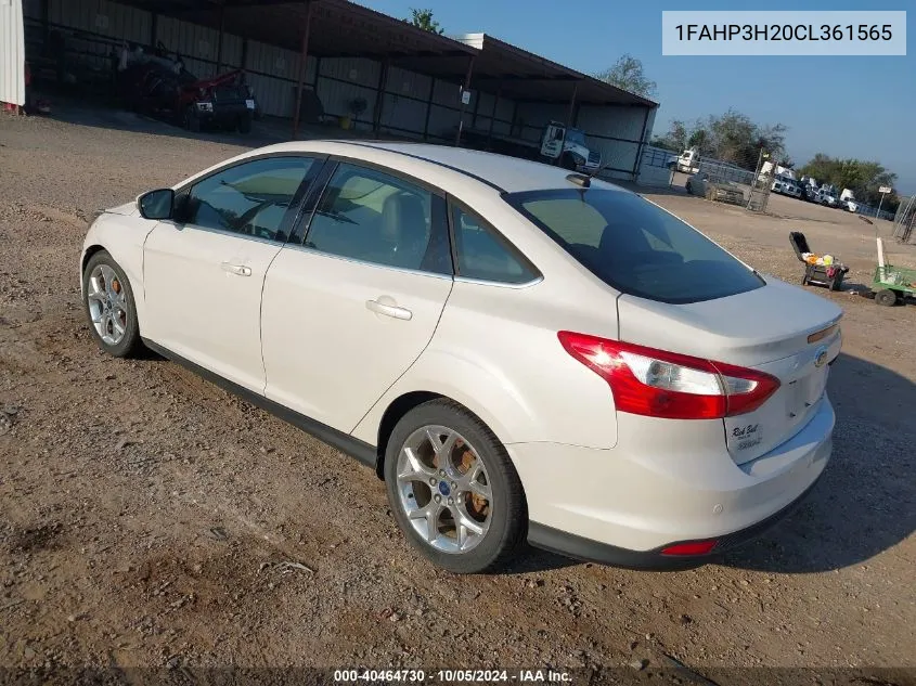 2012 Ford Focus Sel VIN: 1FAHP3H20CL361565 Lot: 40464730