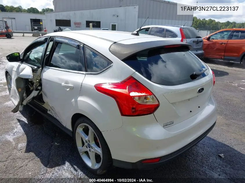 2012 Ford Focus Titanium VIN: 1FAHP3N27CL223137 Lot: 40464994